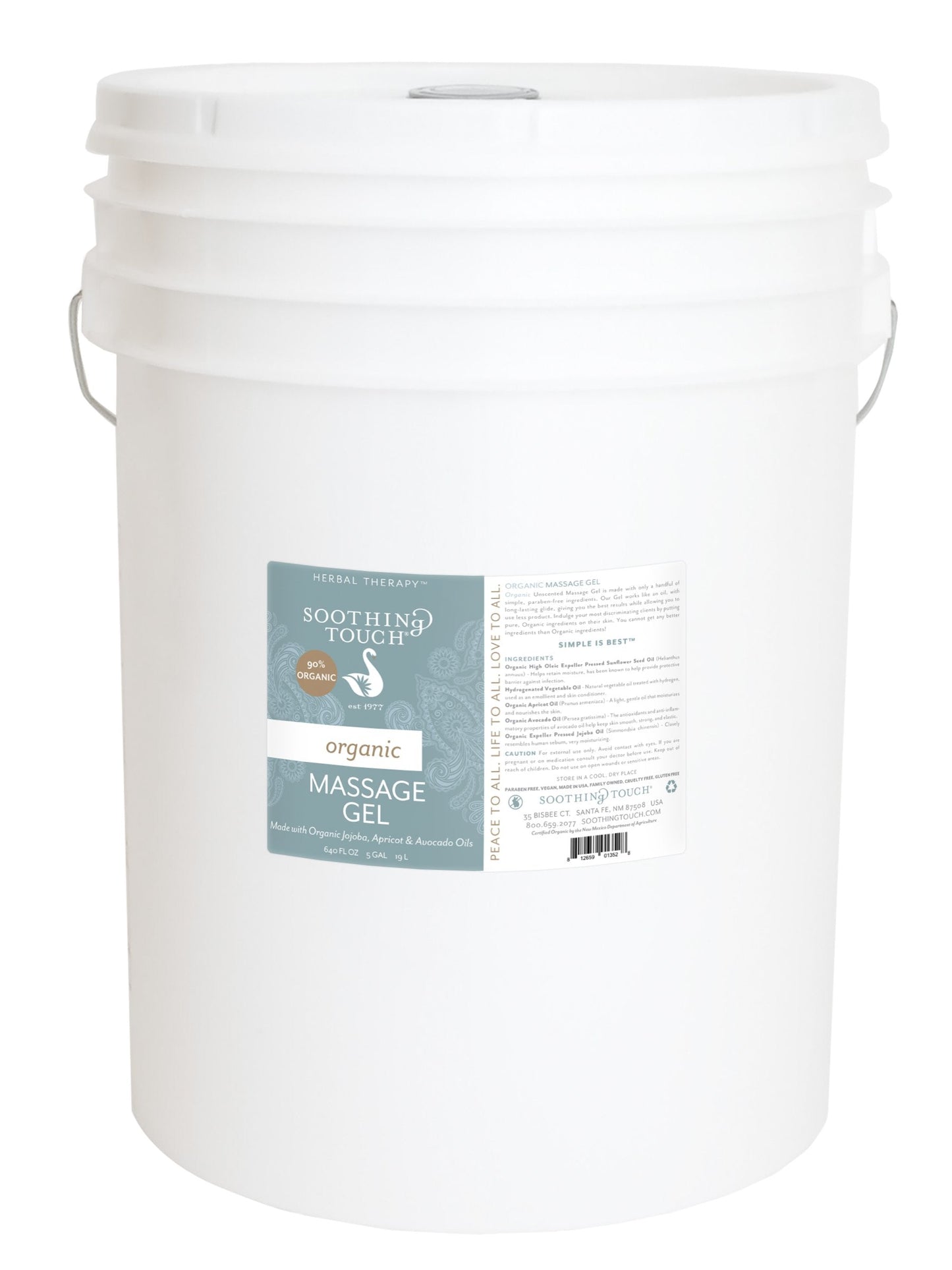 Soothing Touch Organic Massage Gel โ Unscented, 640 Ounce