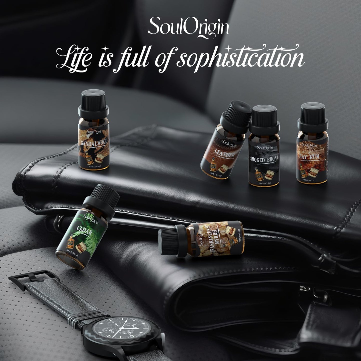 Soulorigin Gentleman Fragrance Oils Set โ Diffuser Oils for Home & DIY
