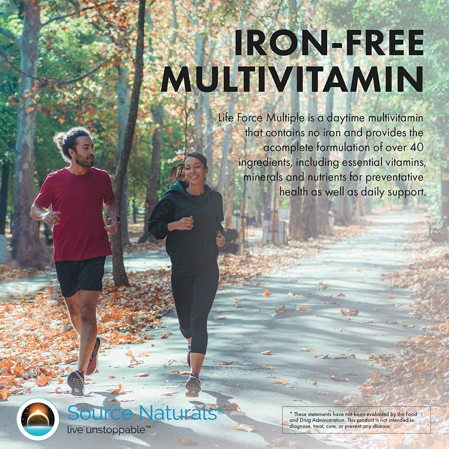 Source Naturals Life Force Iron Free Multivitamin โ High Potency Daily Vitamin, 180 Capsules