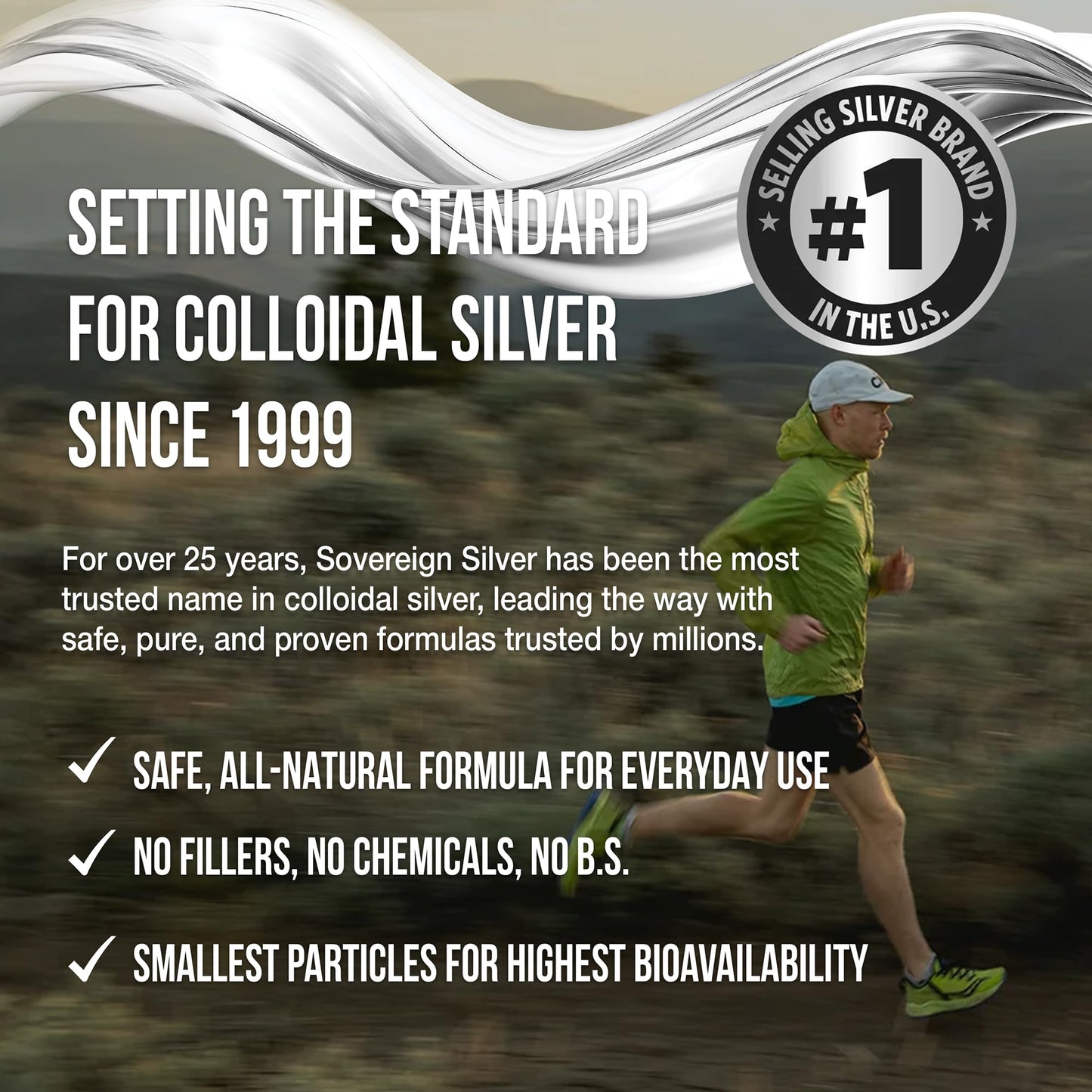 Sovereign Silver Immune Support โ Colloidal Silver Hydrosol 10 ppm, 16 fl oz