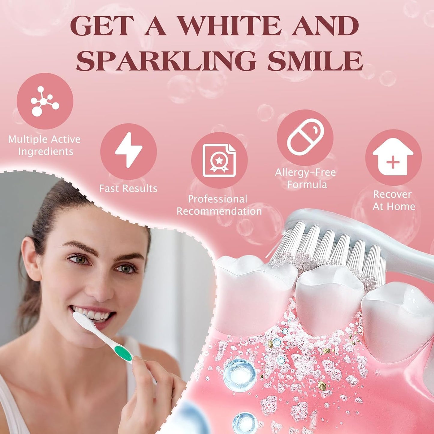 SP-6 Probiotic Whitening Toothpaste โ 6 Probiotics for Whitening, Gum Health, Enamel-Safe, Fluoride-Free, Fresh Mint | 4.9 oz