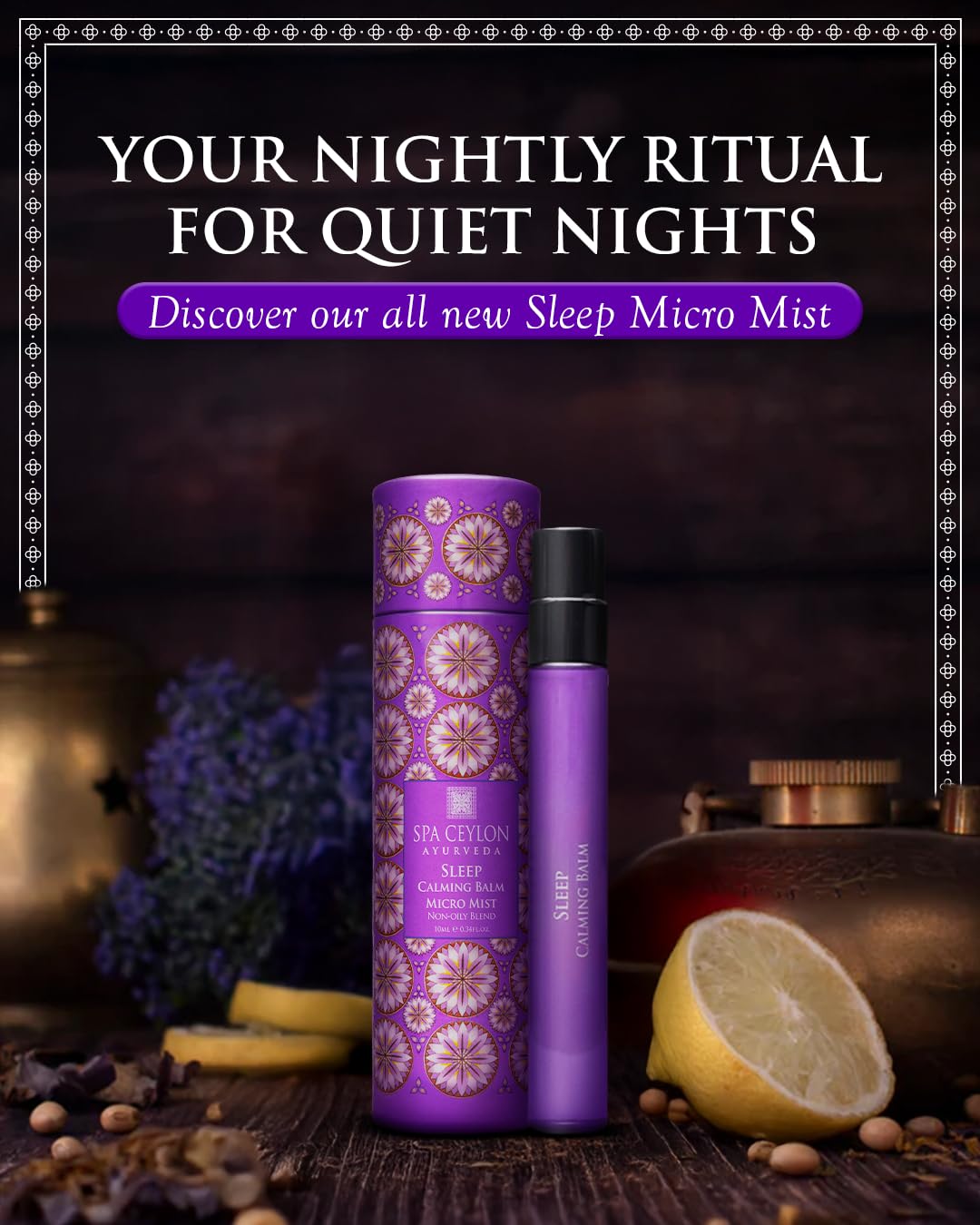 SPA CEYLON Sleep Calming Balm Micro Mist β Instant Cooling Relief | Natural & Paraben-Free