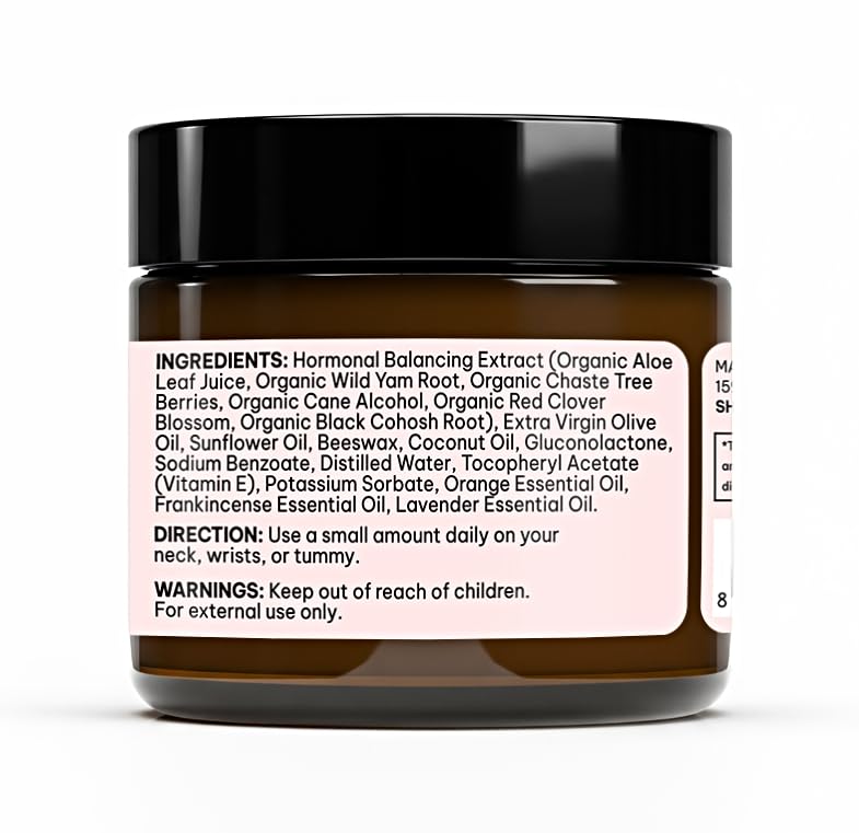 Wild Yam Cream for Hormone Balance โ Progesterone-Free PMS & Menopause Support (2oz)