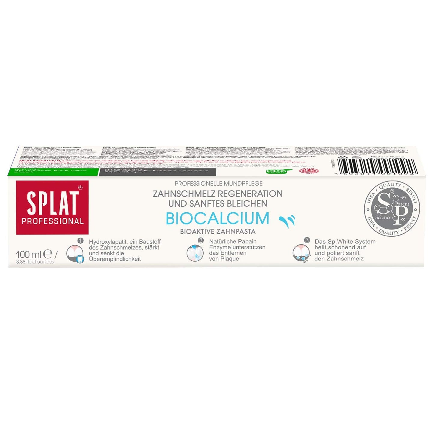 SPLAT Professional Series Toothpaste - Bioactive Calcium for Enamel Restoration & Sensitivity