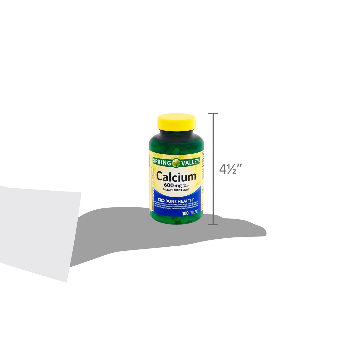 Spring Valley Calcium 600mg โ Natural Bone Health, 100 Tablets (Pack of 3)