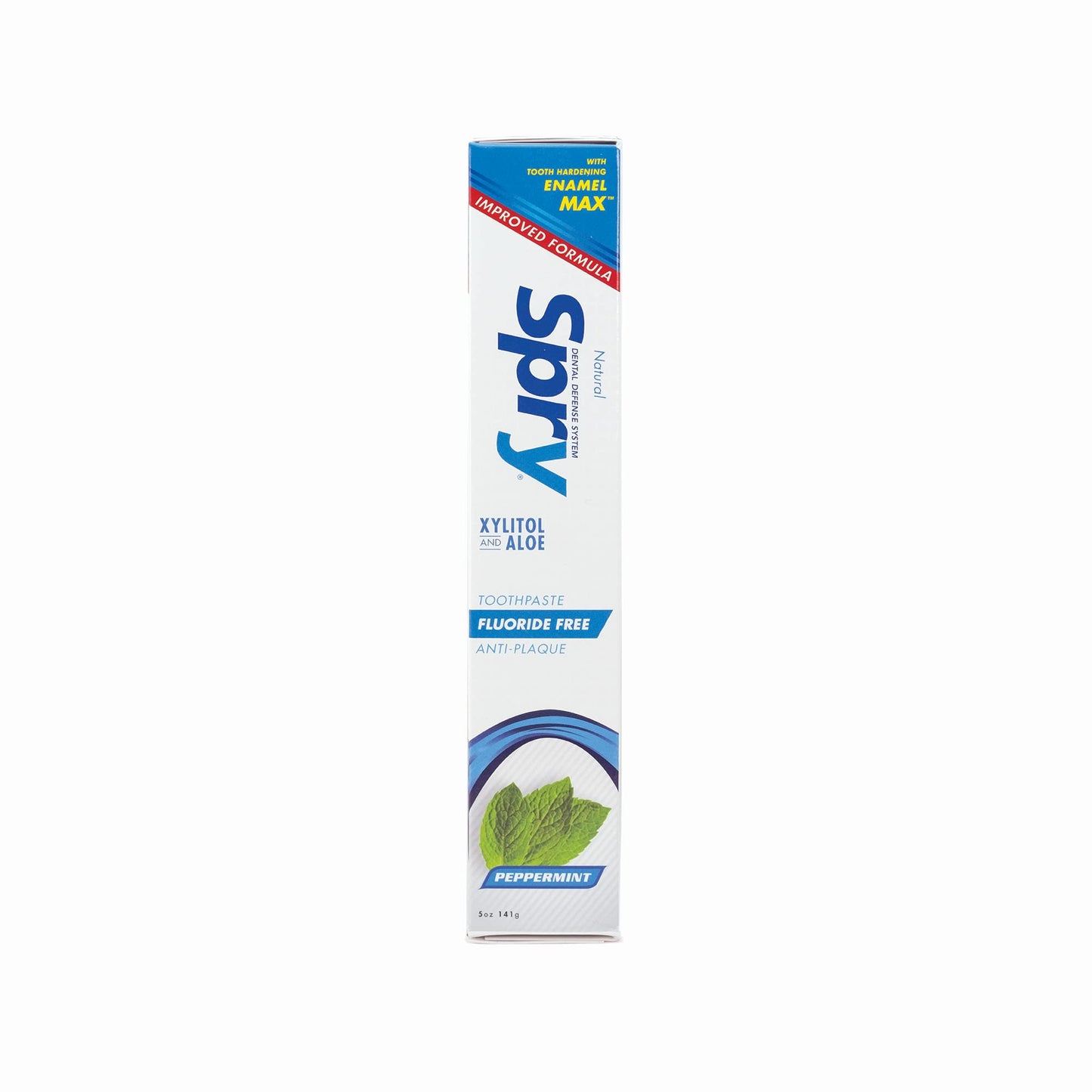 Spry Natural Xylitol Toothpaste 5oz โ 6-Pack, Fluoride Free, Gentle for Sensitive Teeth, Peppermint
