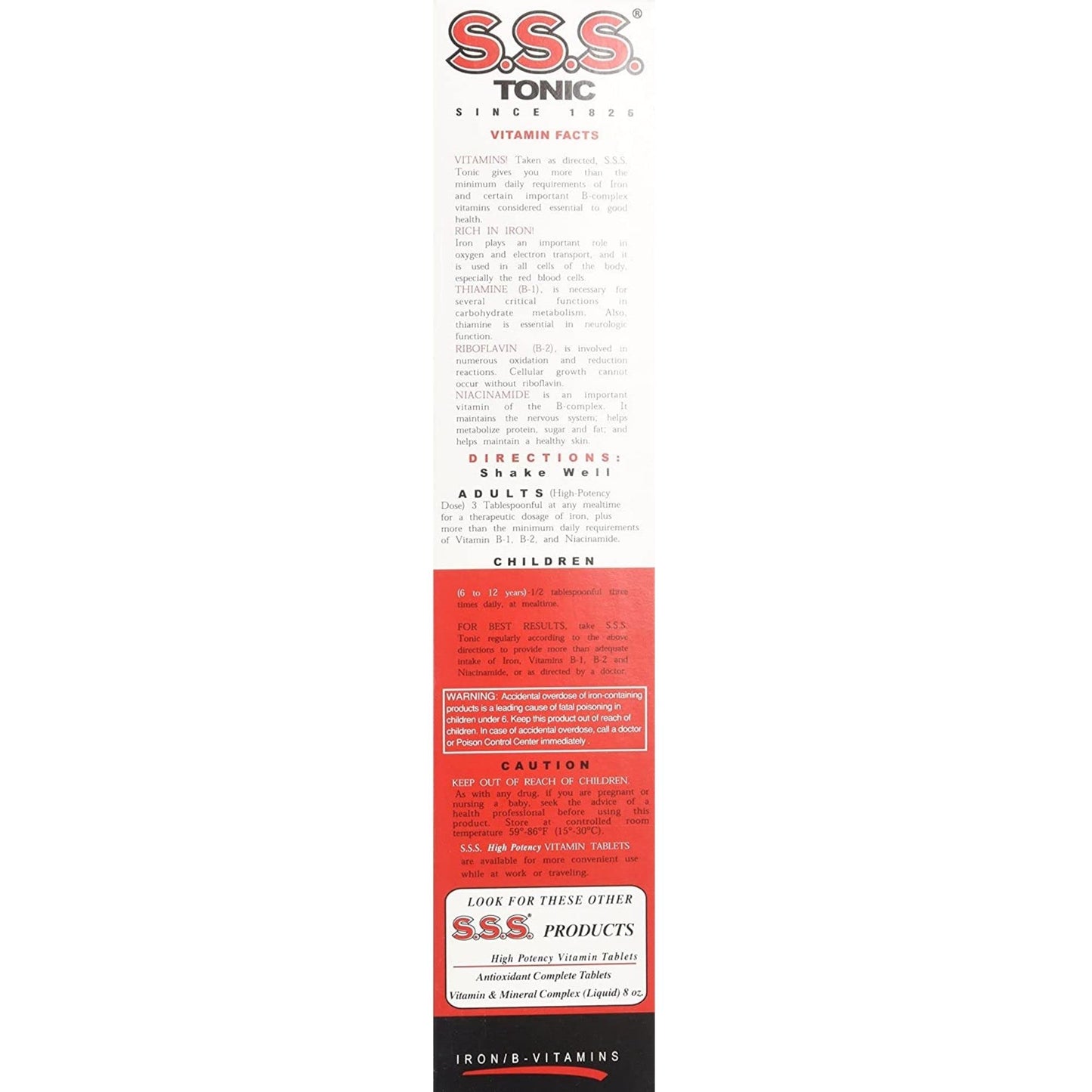 S.S.S. Tonic Iron & Vitamin B Liquid โ 20 oz Pack of 2
