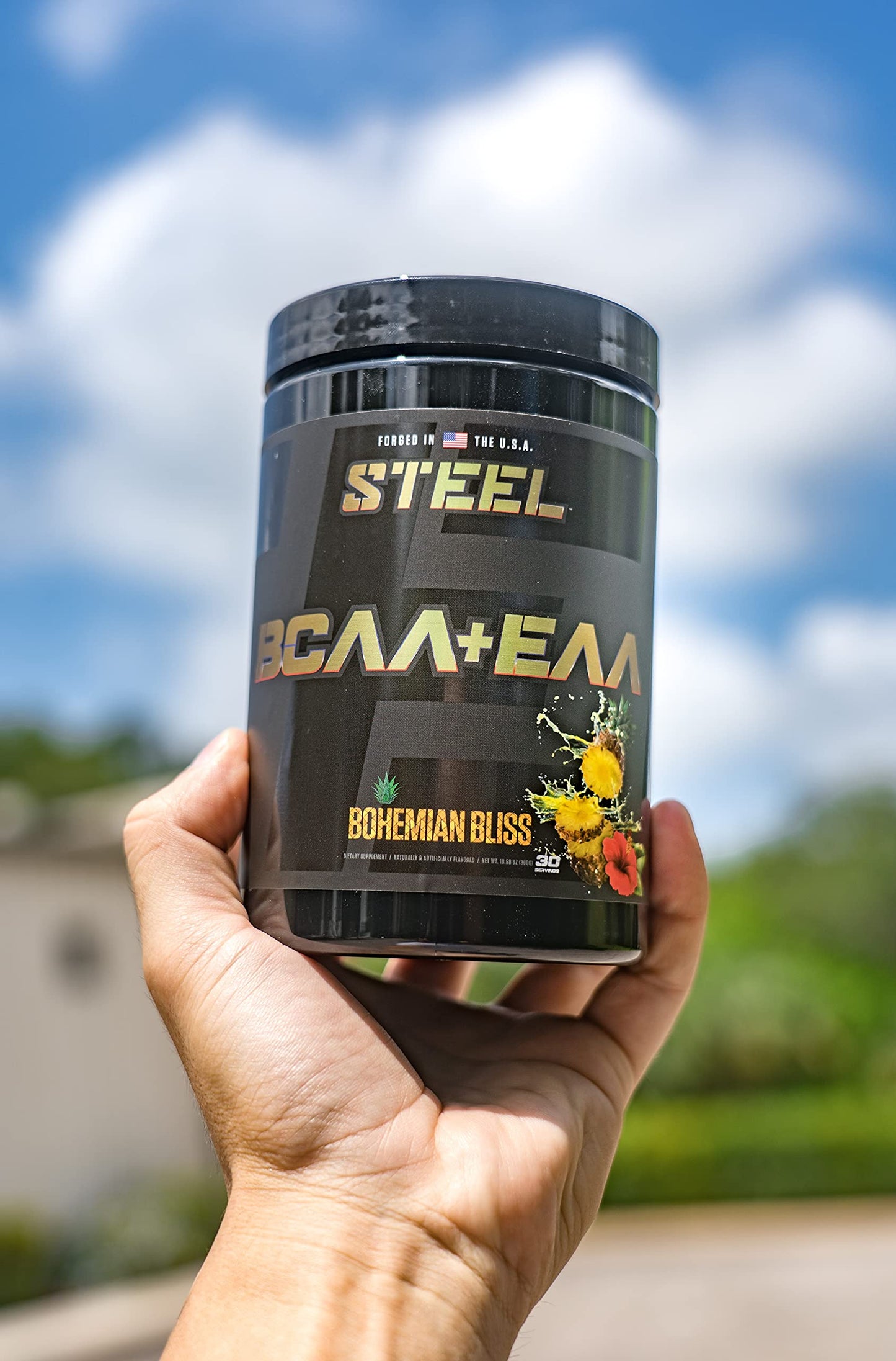 Bohemian Bliss Steel Supplements BCAA EAA Powder โ 2:1:1 for Lean Muscle Growth & Endurance | 30 Servings