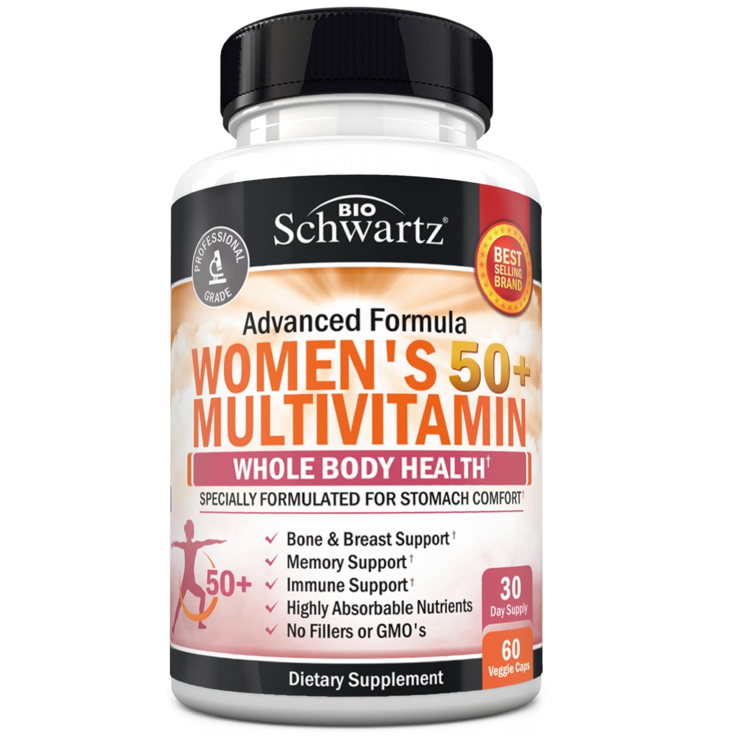 Daily Multivitamin for Women 50+ β Memory Support & Immune Health | 60 Capsules
