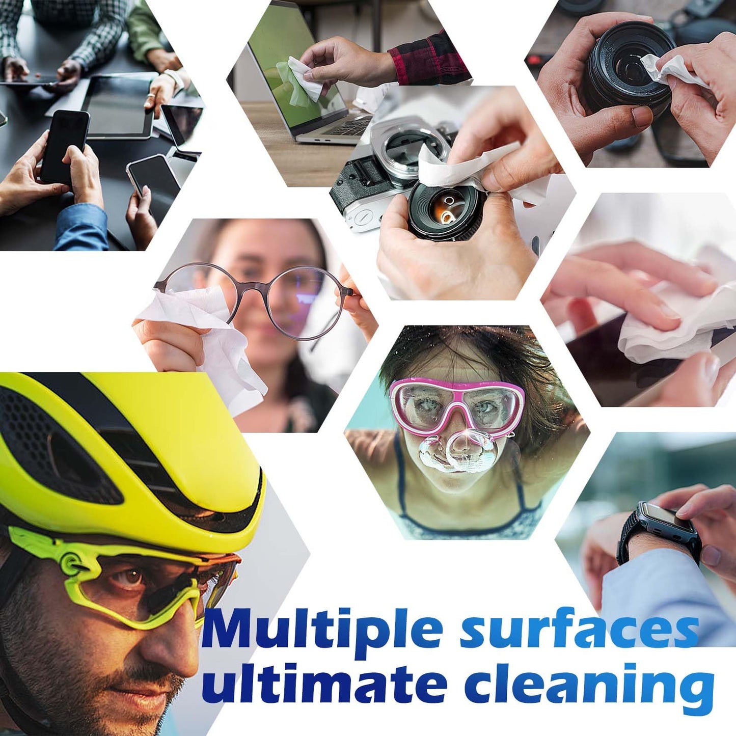 220-Count Lens Cleaning Wipes for Eyeglasses & Screens โ Alcohol-Free