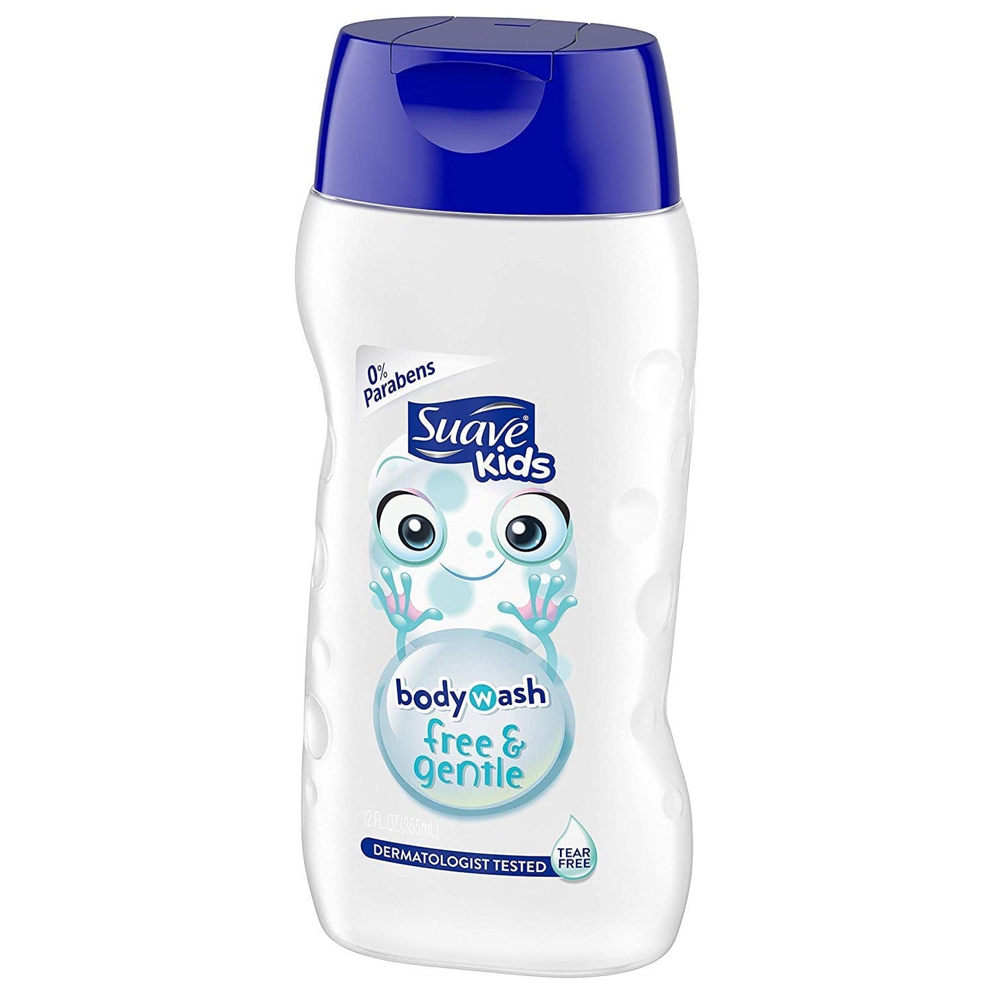 Suave Kids Free & Gentle Body Wash โ Tear Free, 0% Parabens, 12 fl oz (355 mL) per Bottle, Pack of 3