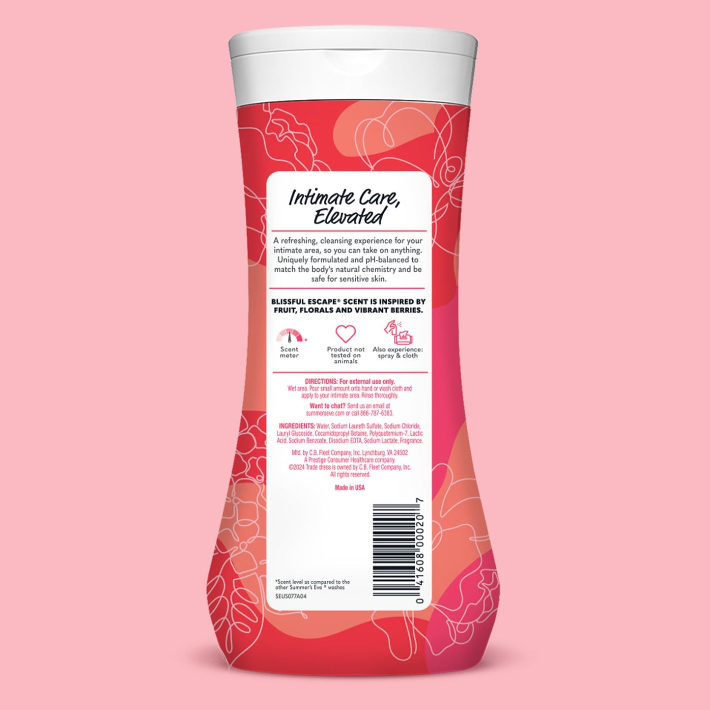 Summer's Eve Blissful Escape Daily Refreshing Feminine Body Wash β Pack of 3 (15 oz)