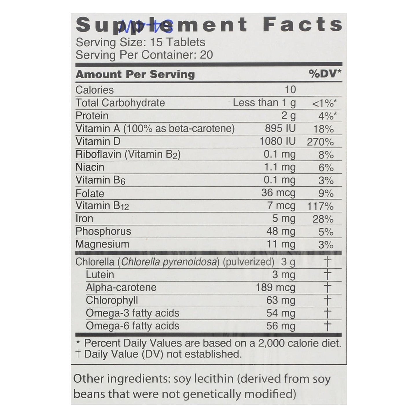 Sun Chlorella 200 mg Chlorella Supplement โ 300 Tablets | Vegan & Non-GMO