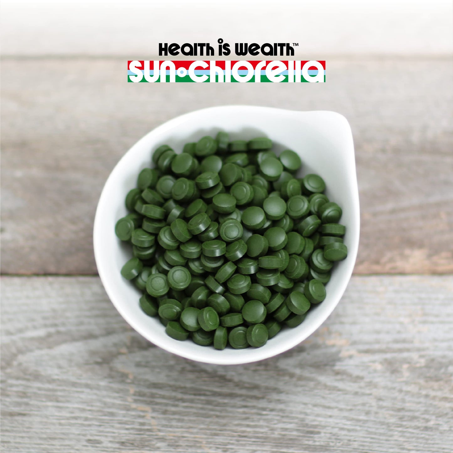 Sun Chlorella 200 mg Green Algae Superfood β Pulverized Cell Wall, CGF, B12, Iron | Non-GMO