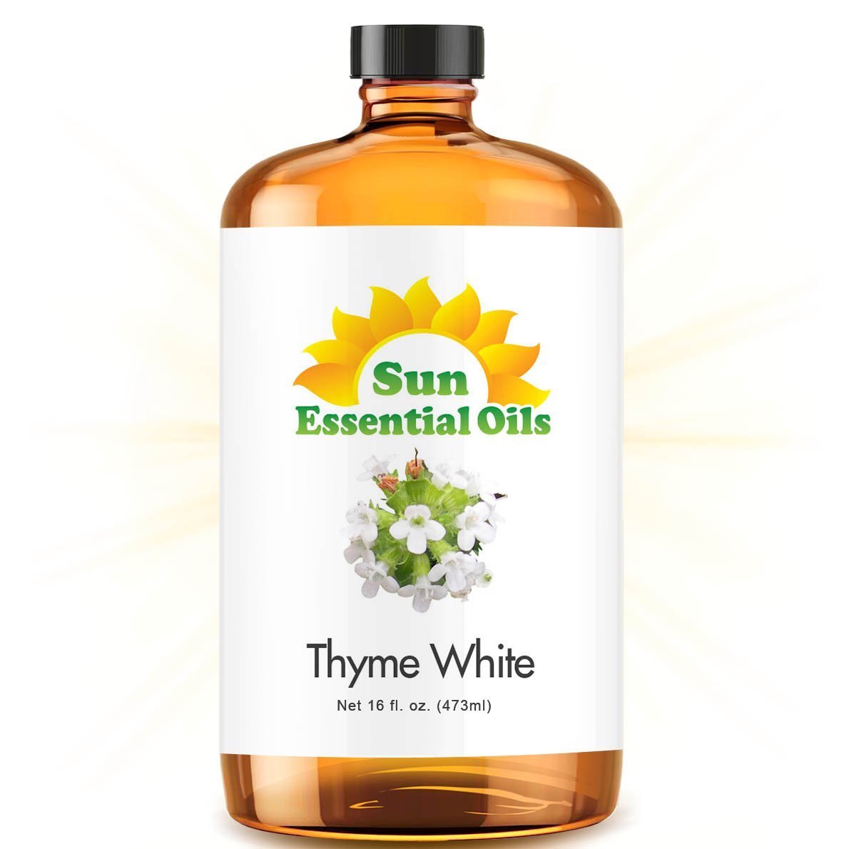 Sun Essential Oils Thyme Essential Oil 16oz โ Aromatherapy Diffuser, Acne Support & Mood Enhancement