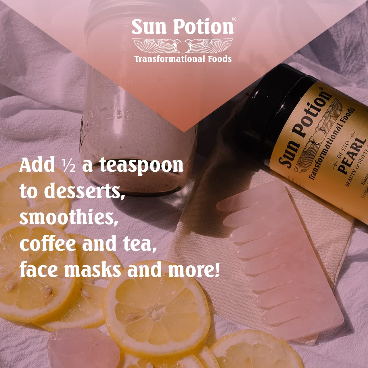 Sun Potion Pearl Powder (Sustainable Freshwater) โ Beauty & Spirit Tonic (80g)