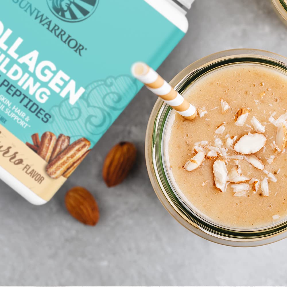 Sunwarrior Vegan Collagen Protein Powder for Women β Churro Flavor, Plant-Based, No Added Sugar, Gluten & Dairy Free