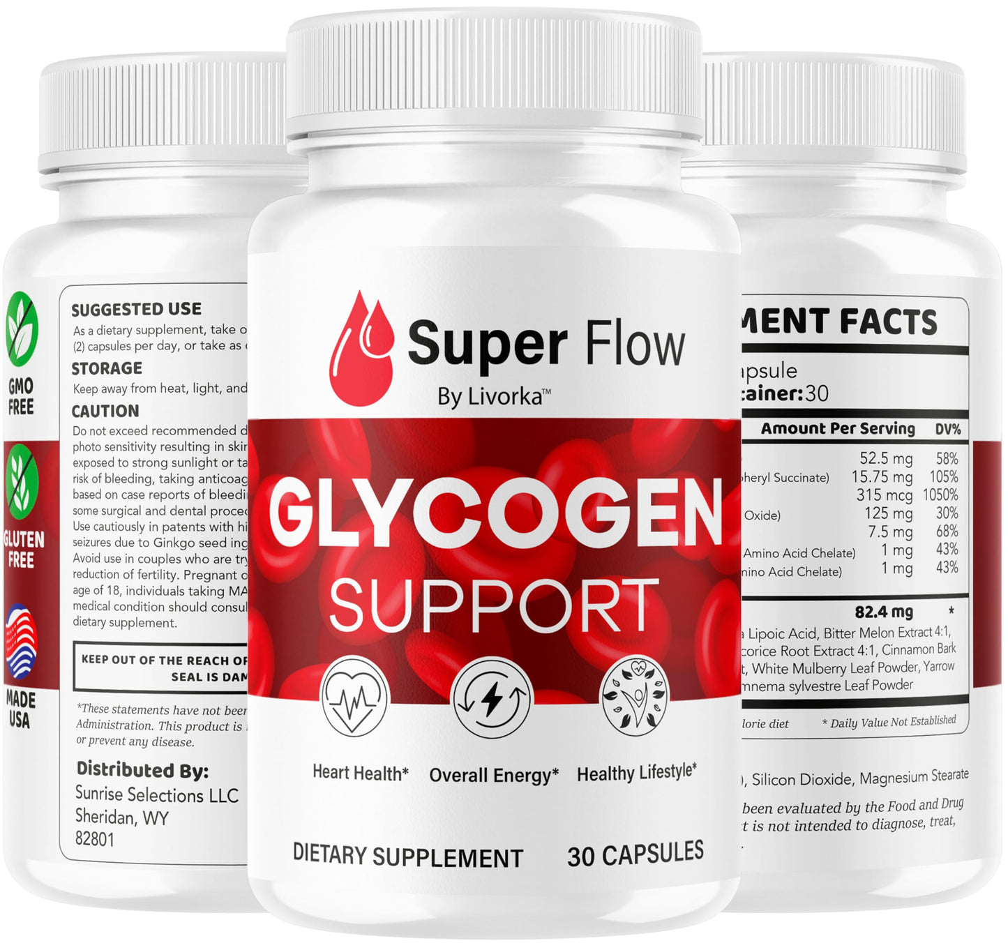 (5 Pack) SuperFlow Glycogen โ Glycogen Support Capsules, 150 Capsules