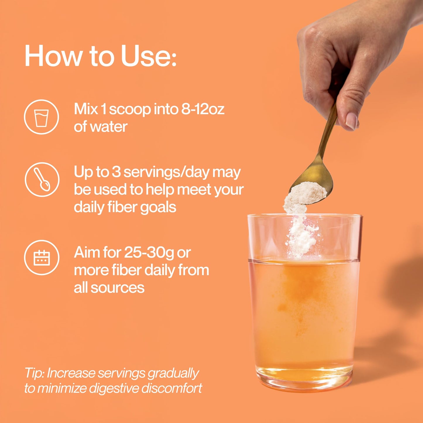 Supergut Foundational Daily Fiber Powder โ Sugar Free, Vegan Prebiotic Fiber (Solnul & Sunfiber) Peach Mango, 18 Servings