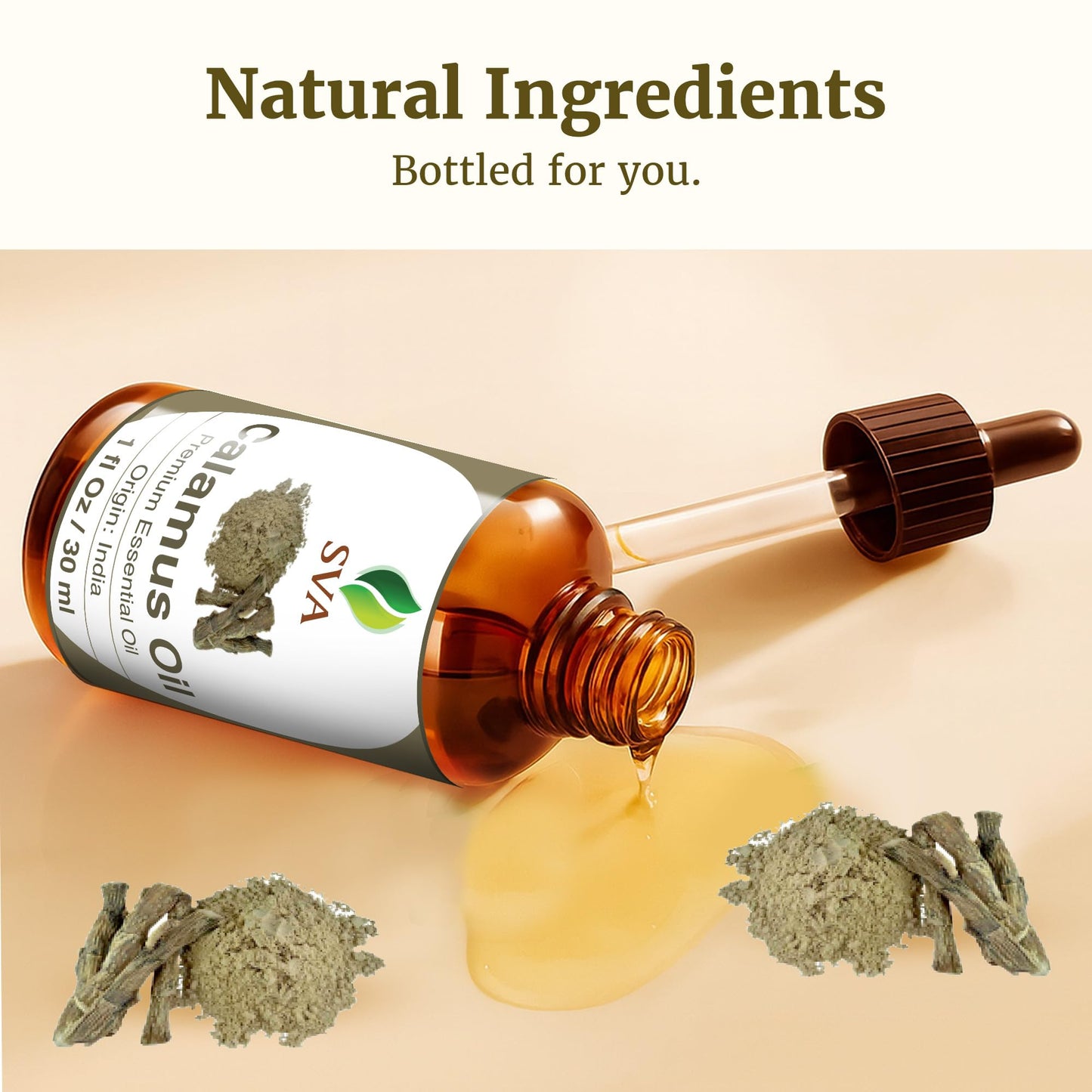 SVA Calamus Essential Oil โ 1 Fl Oz | 100% Natural Calamus for Diffuser, Hair & Skin