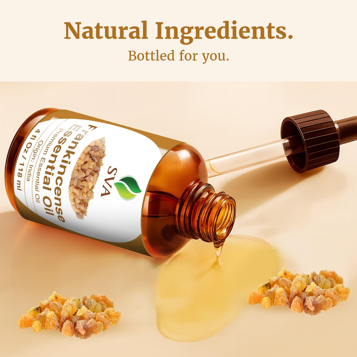 SVA Frankincense Essential Oil โ 4 Fl Oz | 100% Natural Boswellia Serrata Oil