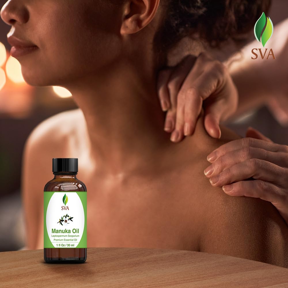 SVA Manuka Essential Oil โ 1 Fl Oz | 100% Natural Manuka Oil for Diffuser, Skin & Hair Care