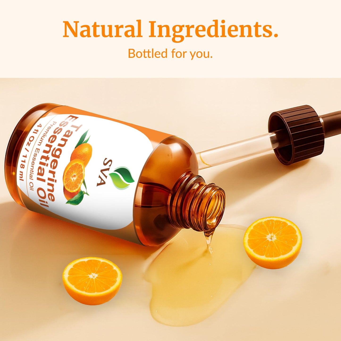 SVA Tangerine Essential Oil โ 4 oz | 100% Natural, Dropper