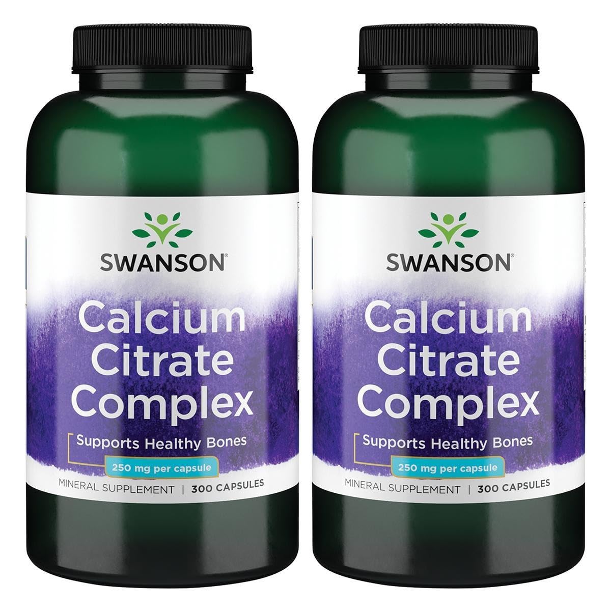 Swanson Calcium Citrate Complex โ 2 Pack, 300 Capsules | Bone Health