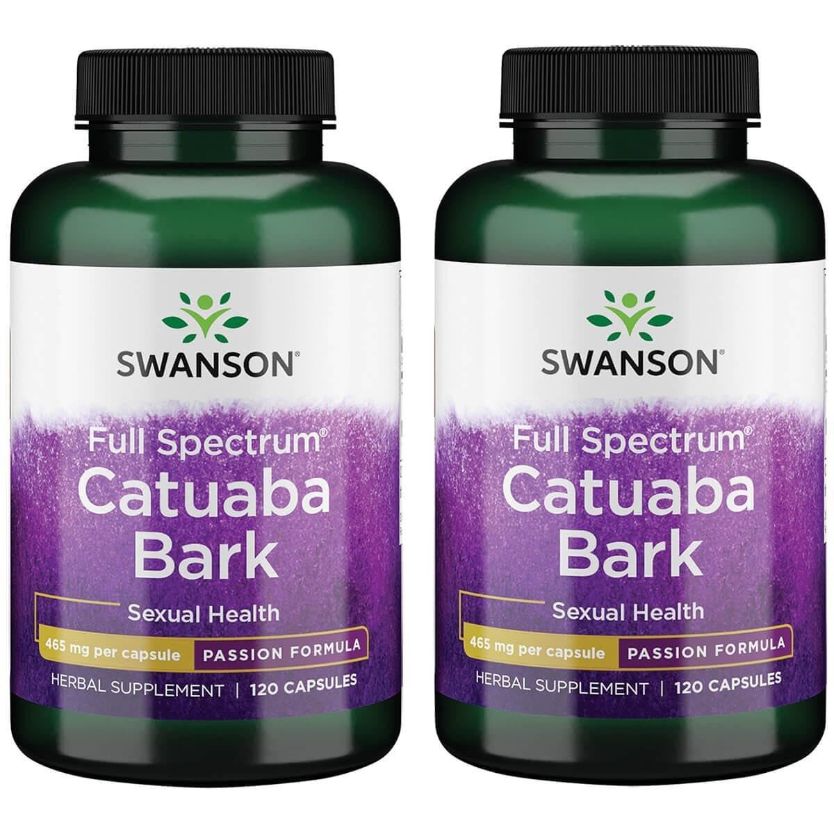 Swanson Catuaba Bark 465 Milligrams โ 120 Capsules (2 Pack) | Herbal Supplement