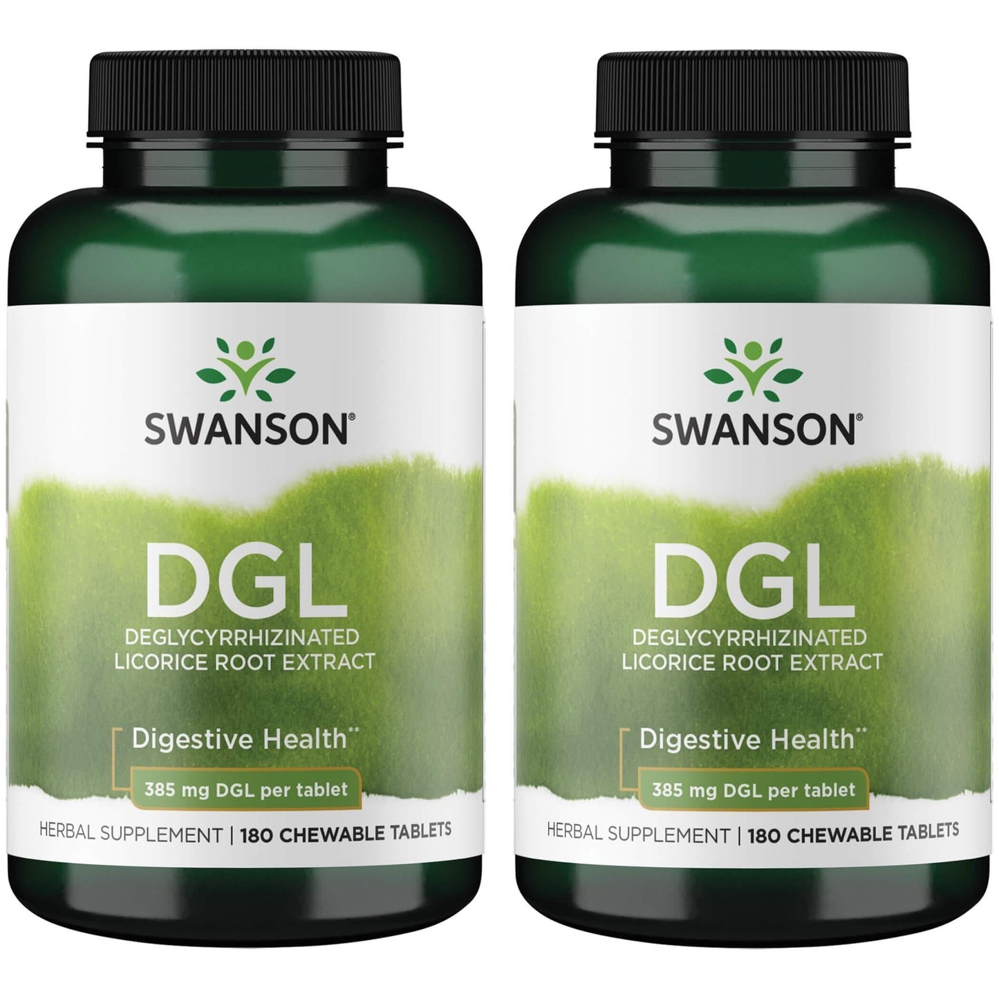 Swanson DGL Licorice 385 mg Chewables โ 180 Count (2 Pack)