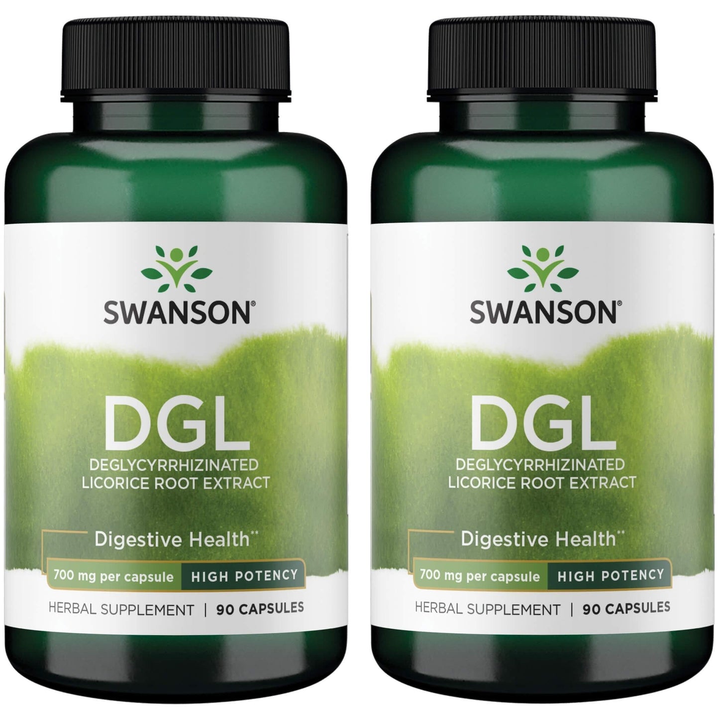 Swanson High Potency DGL Licorice โ Digestive Health Support (90 capsules, 750 mg) 2 Pack