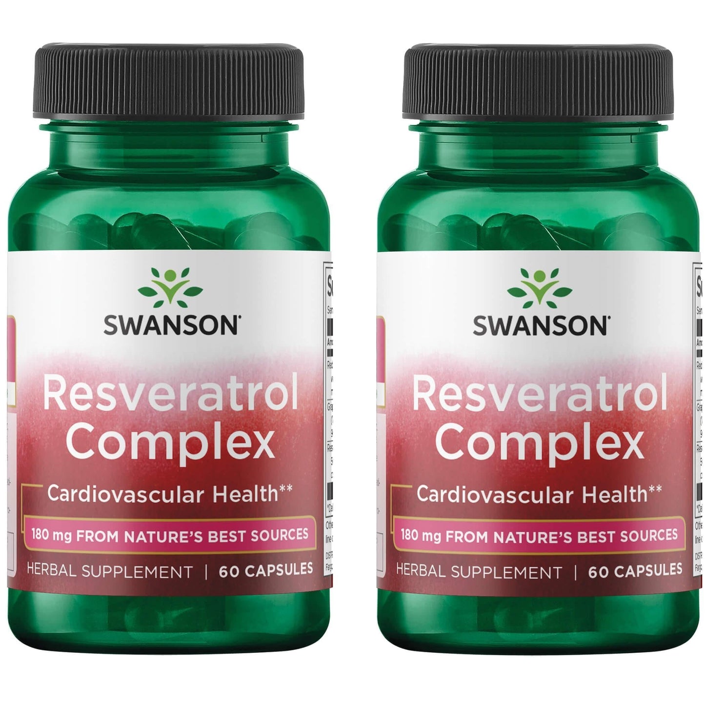 Swanson Resveratrol Complex โ Cardiovascular Health Support (60 Capsules, 2 Pack)