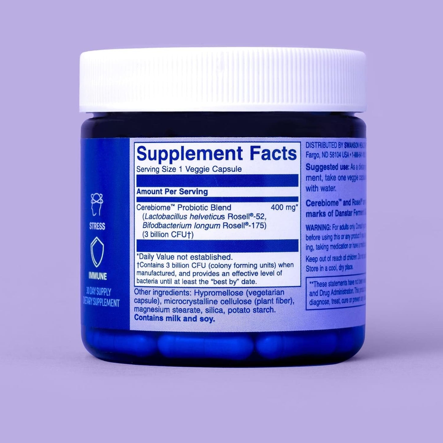 Swanson WIO Happy Mind, Happy Gut Probiotics โ Digestive Stress Support