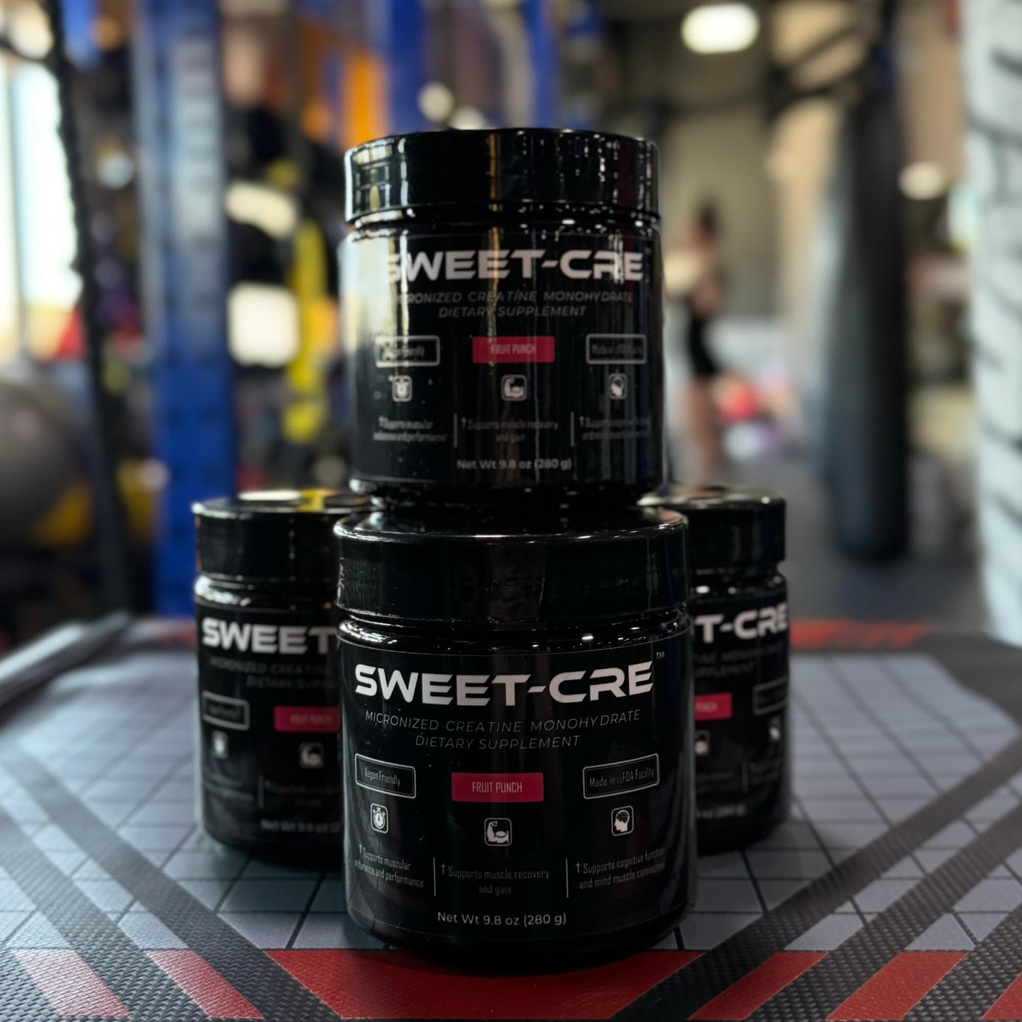 SweetCre Creatine Monohydrate โ 5g Powder for Women and Men | Organic Ingredients | Fruit Punch Flavor | 10oz