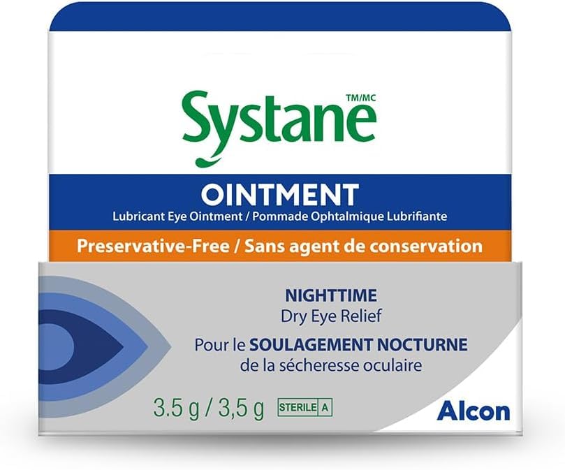 Systane Nighttime Lubricant Eye Ointment 3.5 g β Canadian 1-Pack (Preservative-Free)