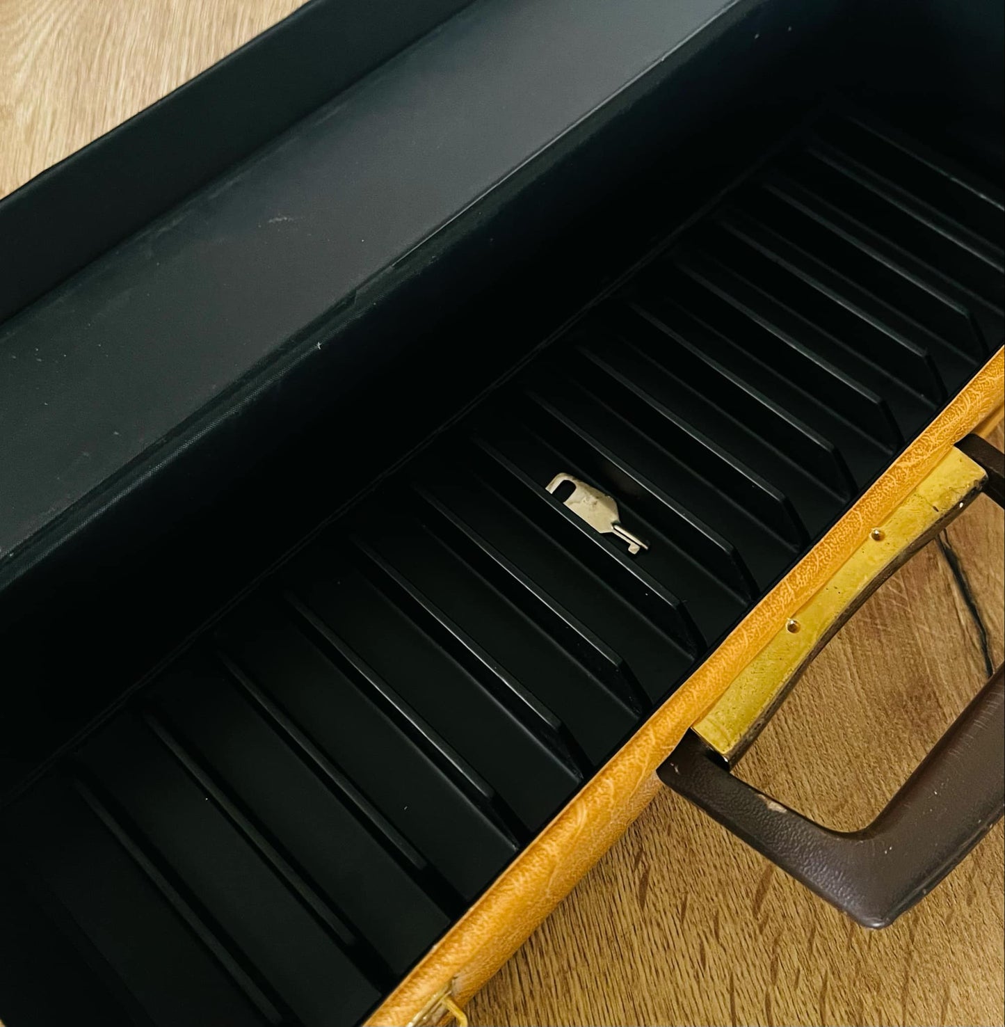 Retro Tan Audio Cassette Storage Case