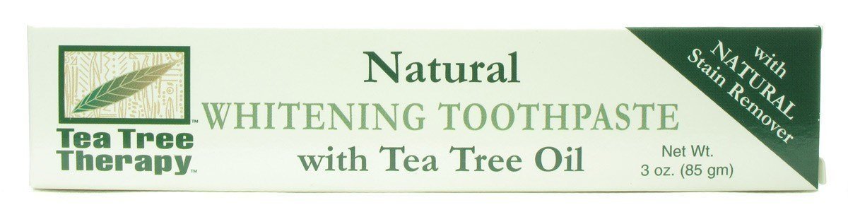 Tea Tree Therapy Natural Whitening Toothpaste 3 oz โ 3 Pack