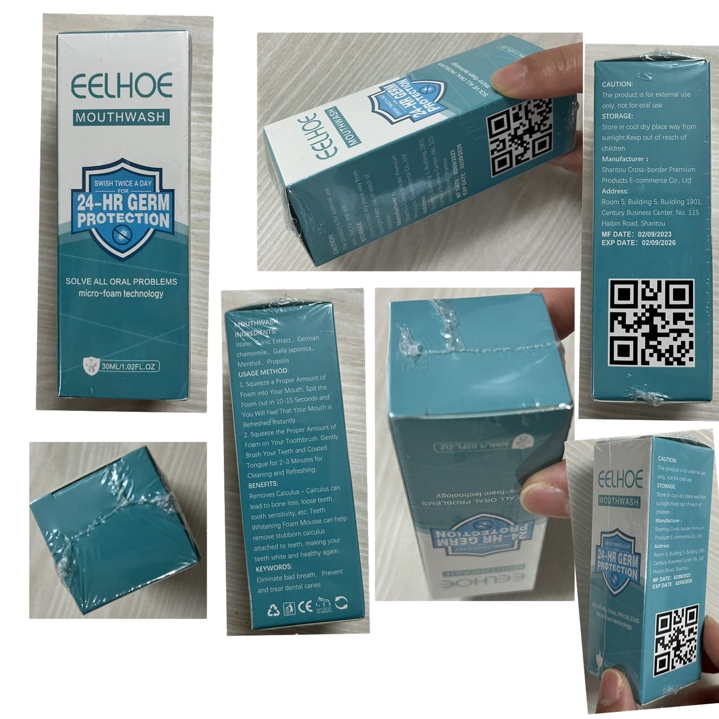 3Pcs Teeth Mouthwash Foam โ Stain Removal & Fresh Breath (30ml x3)