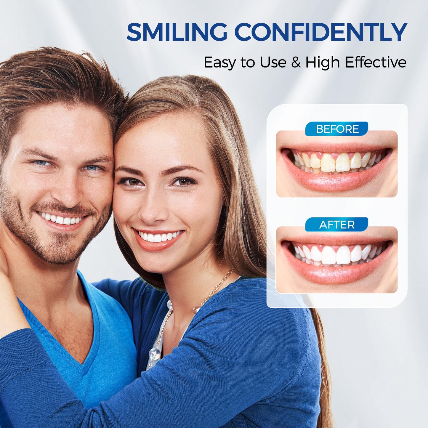 Teeth Whitening Kit for Sensitive Teeth โ 4 Carbamide Pens + Remineralization Pen | LED Light