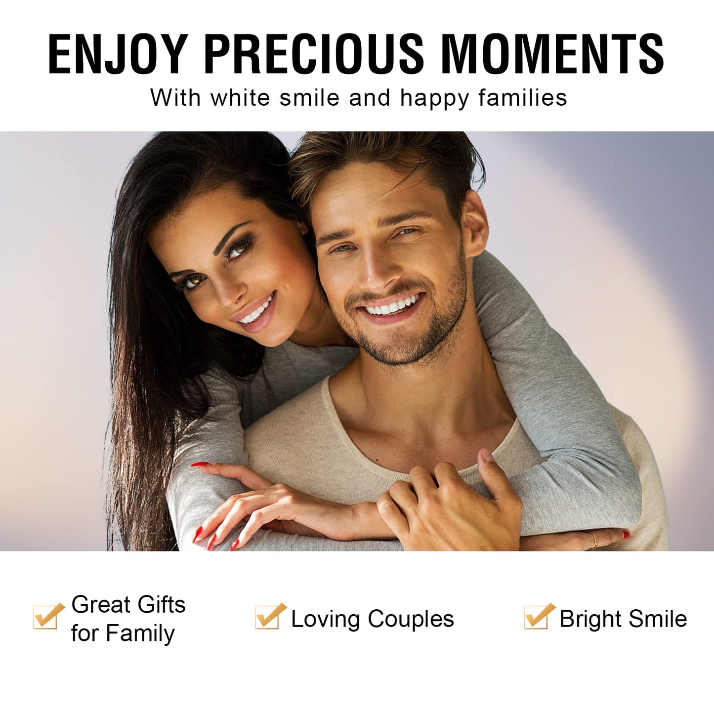 Teeth Whitening Strips โ 14 Treatments, Pack of 28, Non-Slip, Removes Coffee & Smoking Stains