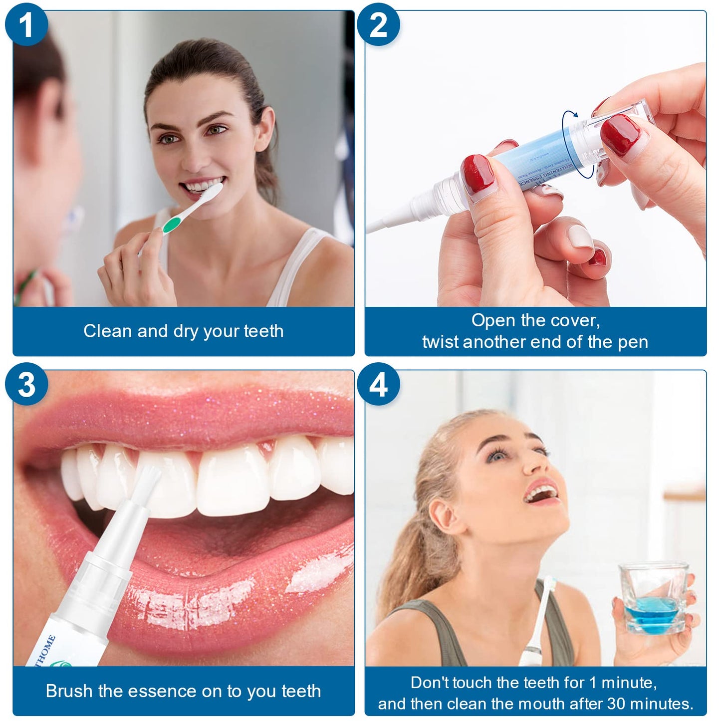 Teeth Whitening Essence Pen (3pcs) โ Remove Stains, Fresh Breath, Reduce Yellowing
