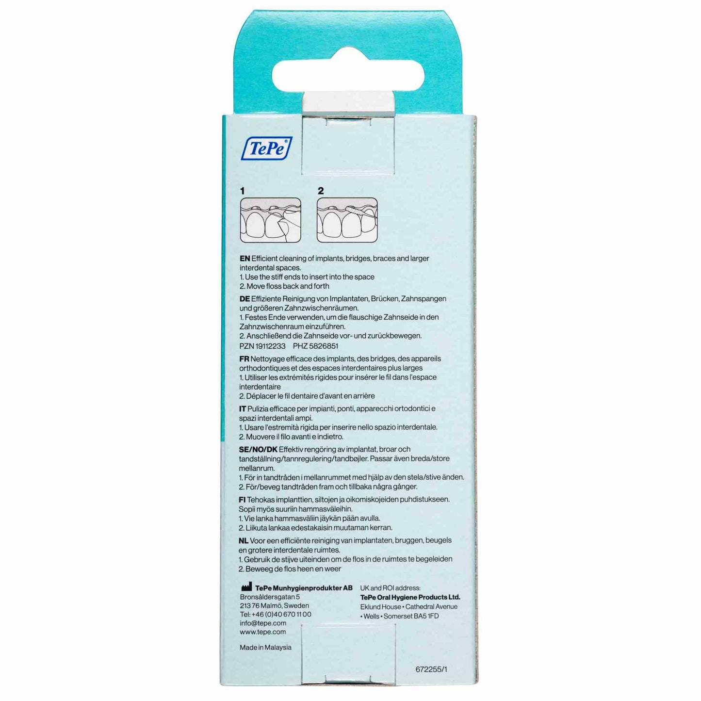 TePe Bridge & Implant Floss for Implants, Bridges & Braces β 30 Pieces
