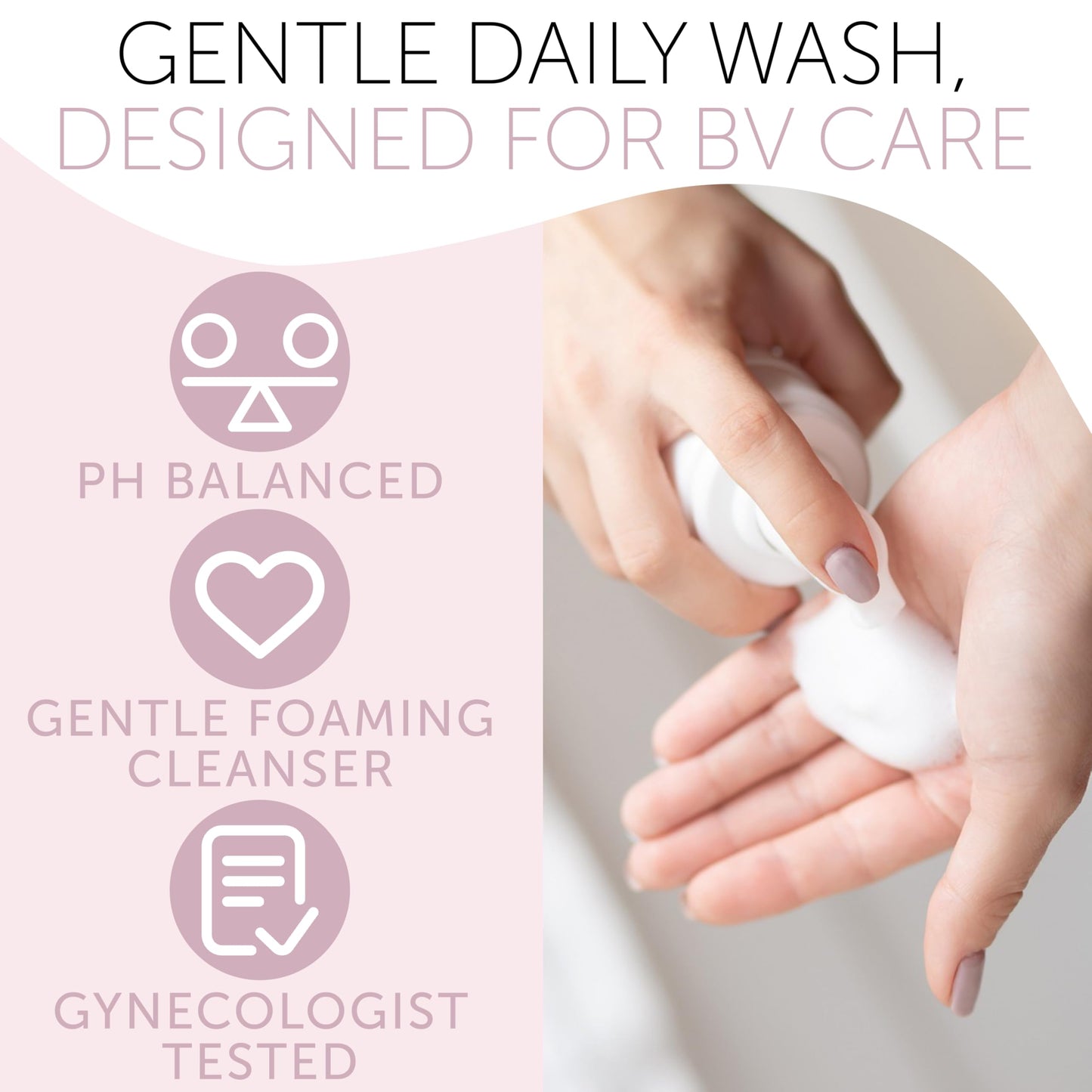 Terramed Just Think Comfort Feminine Wash β BV Relief, pH Balance, Probiotic Cleanser