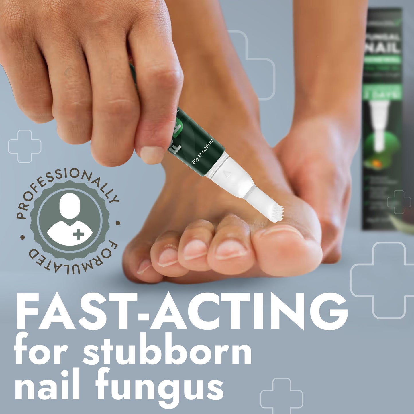Terramed Just Think Comfort Toenail Fungus Pen โ Tea Tree Oil, Fast-Acting, No-Touch Applicator (20ML)