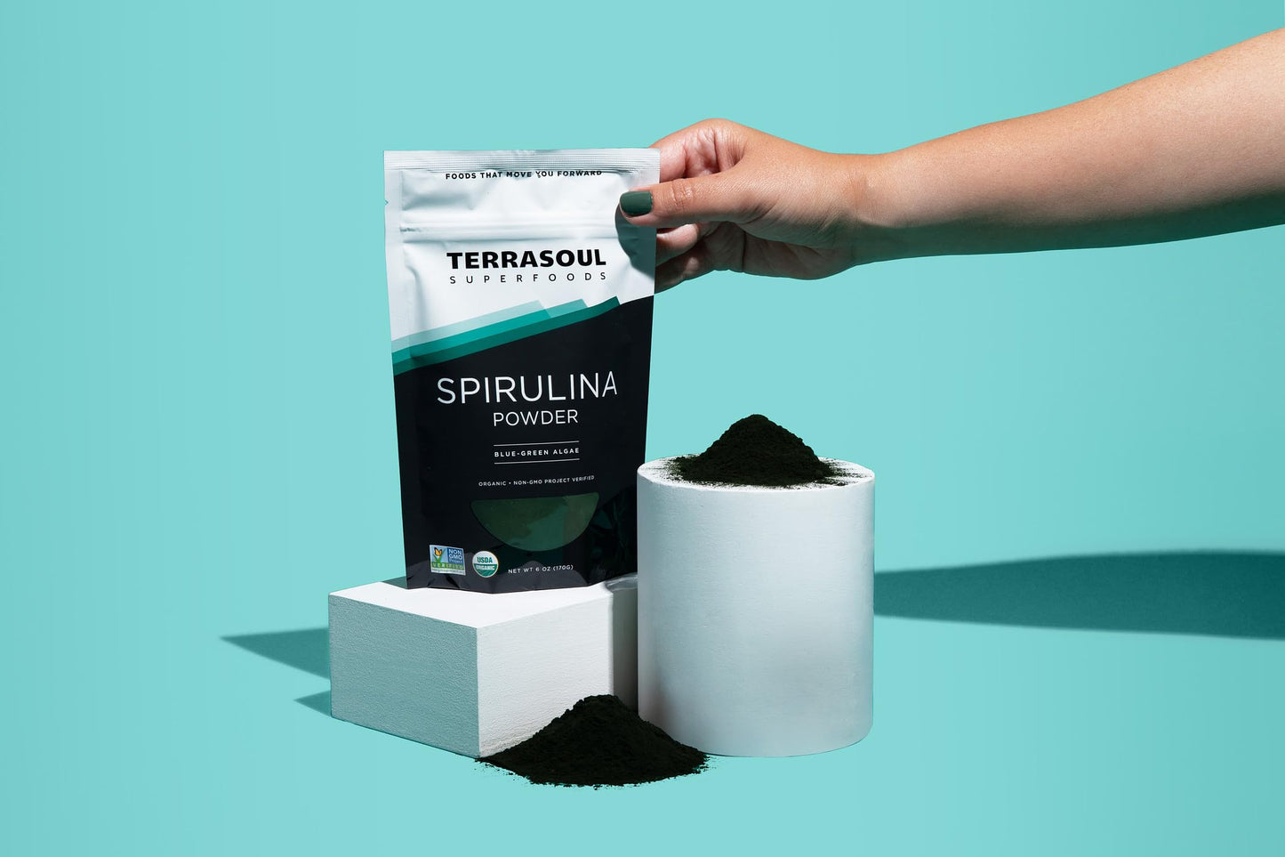 Terrasoul Organic Spirulina Powder โ 6 oz (Pack of 2) | Vegan Protein & Green Superfood
