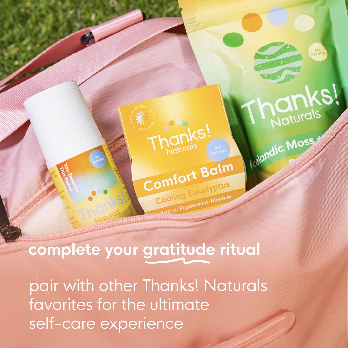 Thanks! Naturals Massage Oil Roll On โ Charmed by Chai, Cold-Pressed, Vegan, 3 oz
