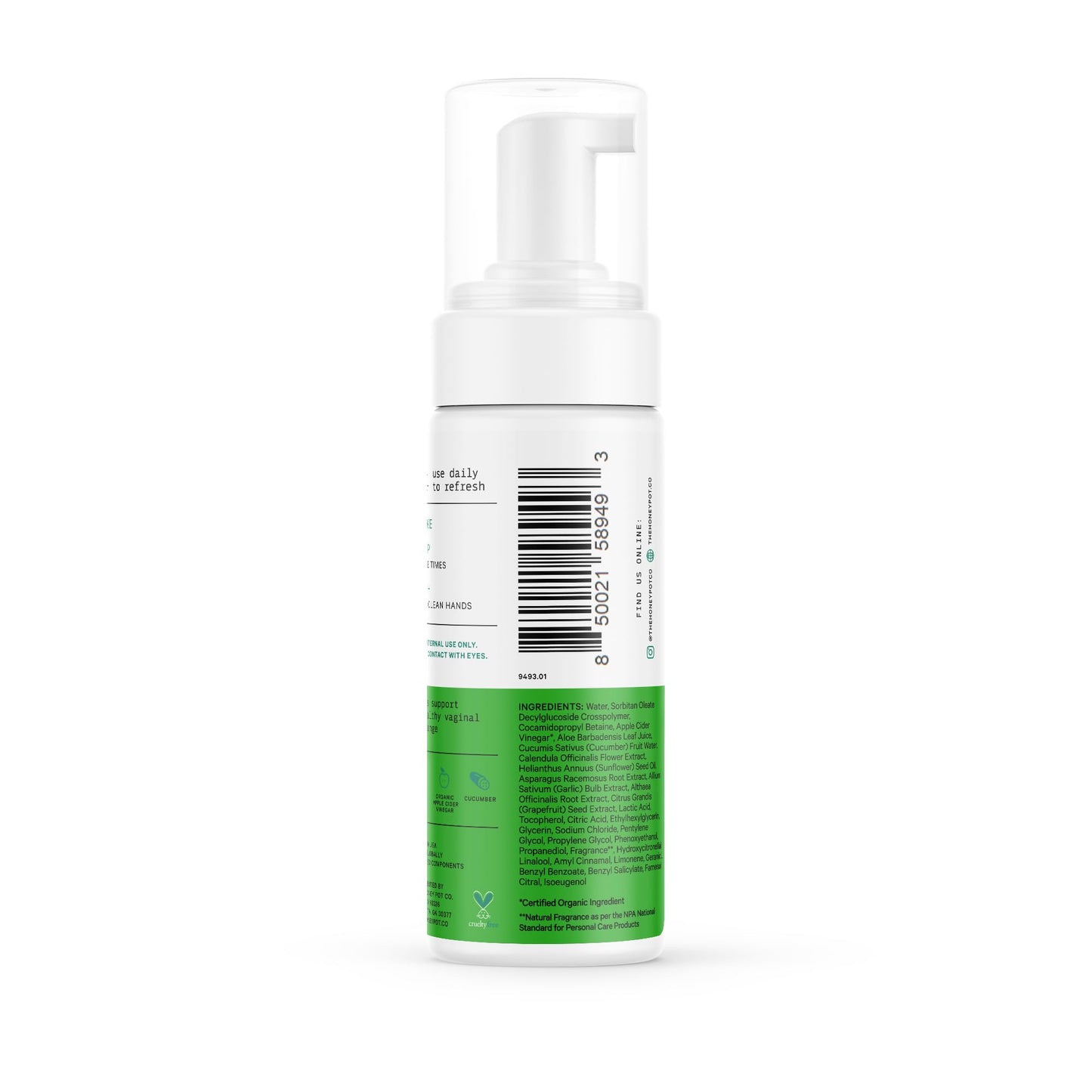 The Honey Pot Company Feminine Wash β Cucumber Aloe, pH Balanced, Plant-Based Hygiene (5.51 fl oz)