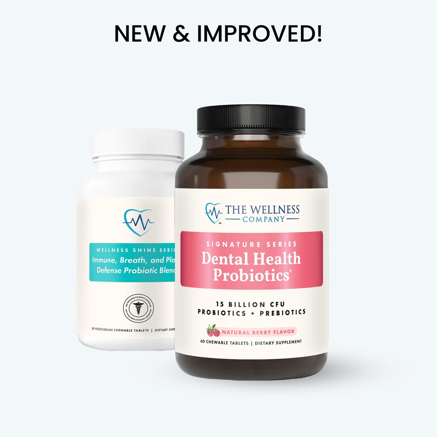 Dental Health Probiotic โ Bad Breath Cleanse, Mouth Microbiome Support, 15B CFU, Xylitol | 60 Chewable Tablets