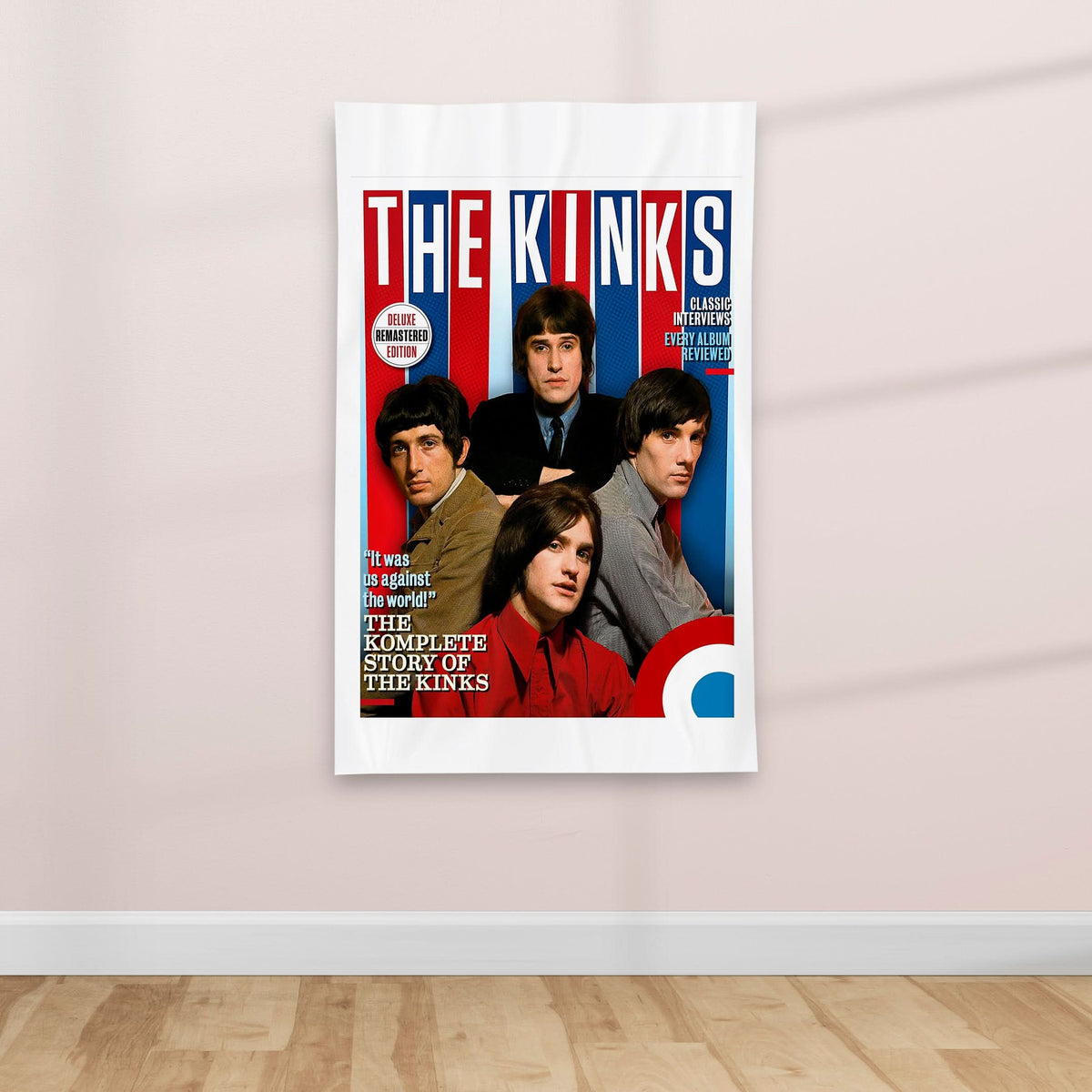 1960's Retro British Rock Music poster - Textile Poster