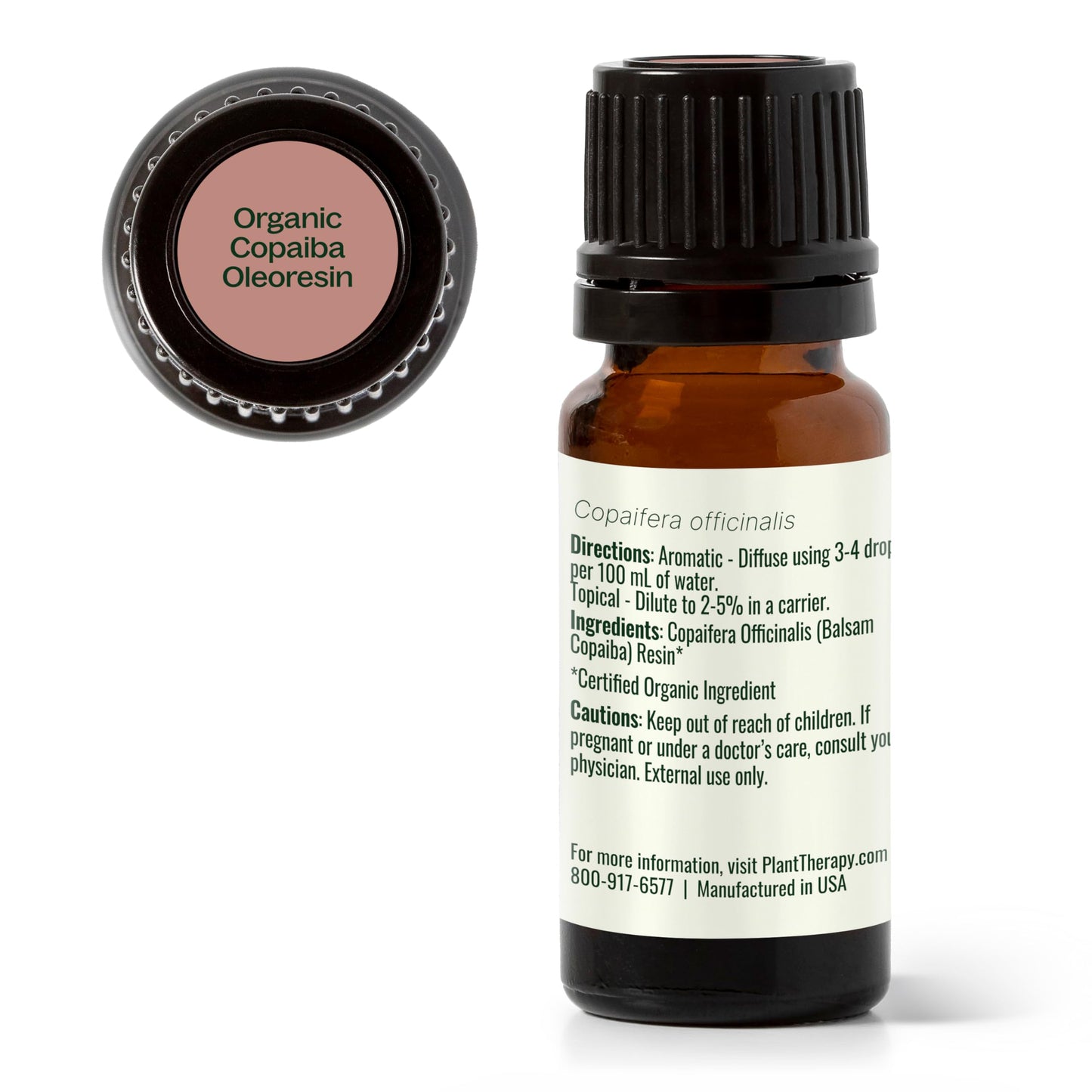 Plant Therapy Copaiba Oleoresin Organic Essential Oil โ 100% Pure (10 mL)